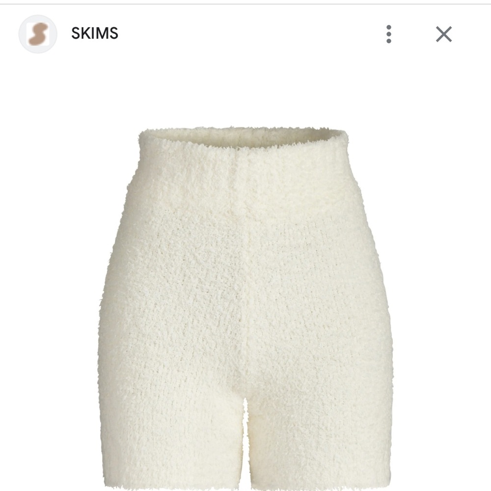 Skims COZY KNIT SHORT - bone